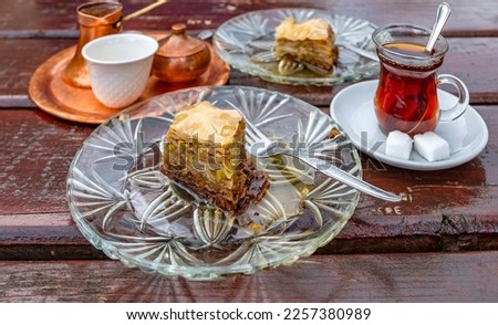 Ornate Turkish tea and coffee sets 