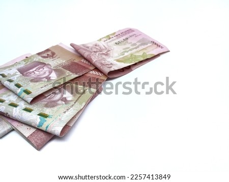 Indonesian rupiah currency. Rupiah money. Isolated on white background