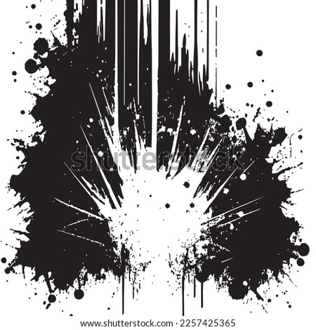 Abstract texture background black white grunge - Vector illustration