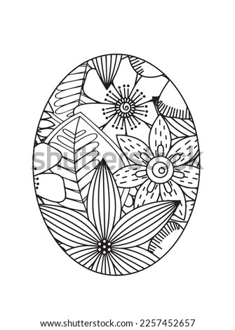 Easter egg mandala Coloring Pages
