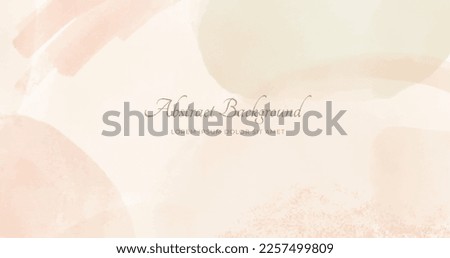 Abstract horizontal watercolor background. Neutral light colored empty space background illustration Royalty-Free Stock Photo #2257499809