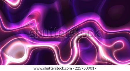 Abstract pink violetglowing lines in liquid shapes paper in surreal color on black background, painted watercolor antique paint, marble worn design, spilled party energy wave	