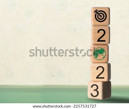 Set of wooden cube blocks with numbers