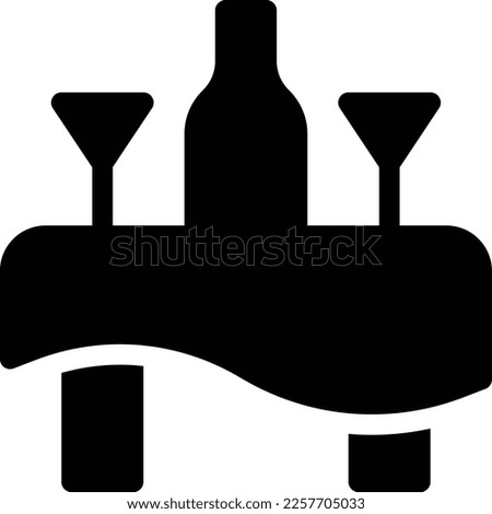 dinner Vector illustration on a transparent background. Premium quality symmbols. Glyphs vector icons for concept and graphic design. 