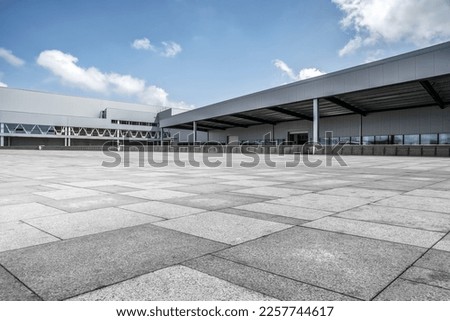 Road ground and factory house Royalty-Free Stock Photo #2257744617