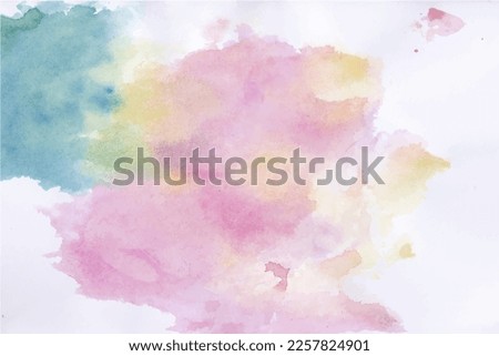 
Multicolor abstract hand-drawn watercolor background 