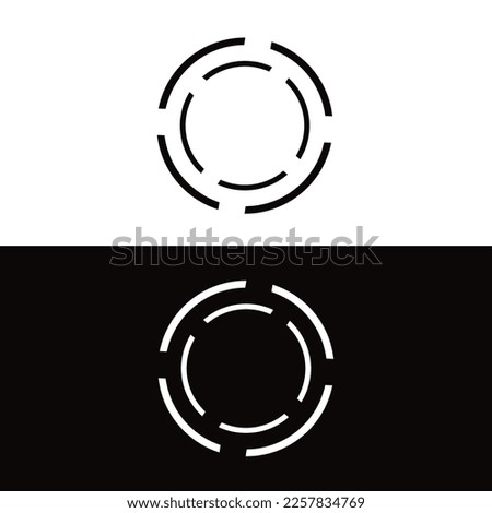 Circle vector logo template design . Circle icon 