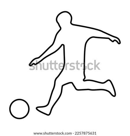 football icon on white background, vector illustration.