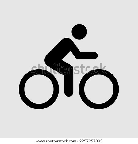 Cycling Icon Vector. Simple flat symbol. trendy style illustration on white background..eps