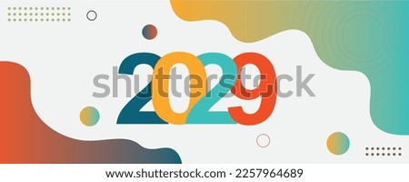 2029 Happy New Year logo text design for cover photo. Number design template. vector illustration