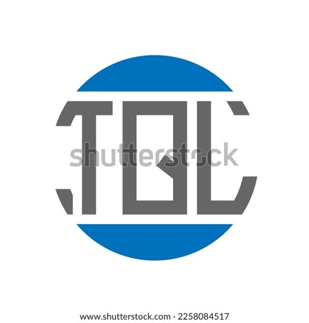 TQL letter logo design on white background. TQL creative initials circle logo concept. TQL letter design.