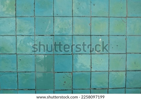 Colorful tile texture, old vintage floor background