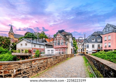 View over Kettwig, Essen, Germany  Royalty-Free Stock Photo #2258223199