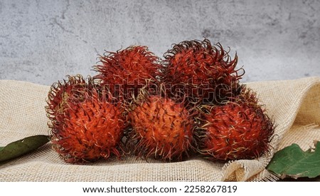 rambutan sweet delicious fruit. selective focus.