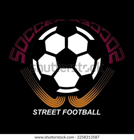  fotball logo image vector design