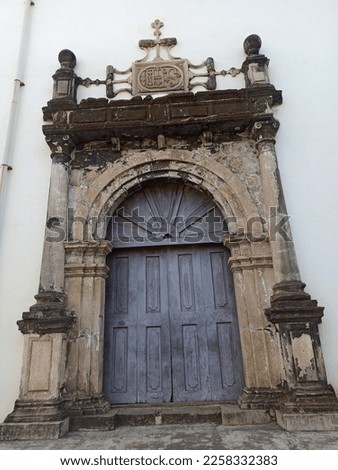 Old church exterior in Daman India Royalty-Free Stock Photo #2258332383