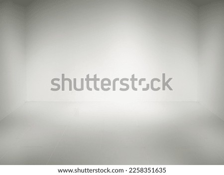 The backdrop of the empty room and the neon lights hitting the floor and walls. for decoration Studio.Abstract template elegant modern background.