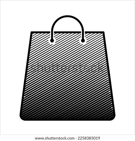 Shopping Bag Icon, Shopping Bag, Eco Friendly Vector Art Illustration