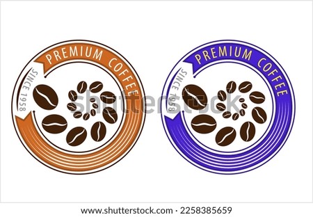 Coffee Bean Icon Vector Art Illustration