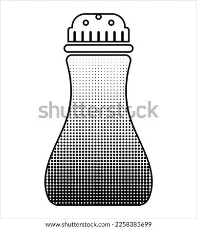 Salt And Pepper Shaker Bottle, Salt And Pepper Pots, Dispensers Icon Vector Art Illustration