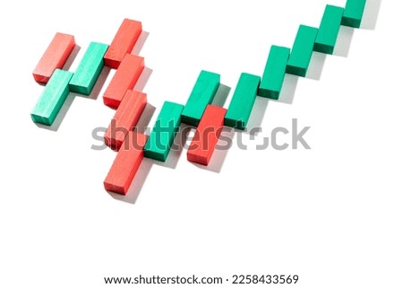 Japanese candles on a white background. exchange candles, financial chart, stock market