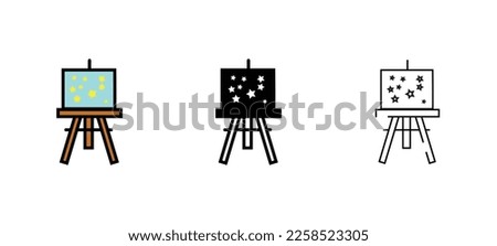 new easel vector type icon