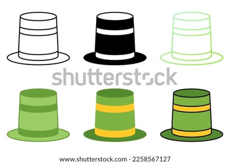 Carnival Hat in flat style isolated