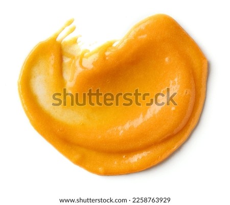 vegetable puree isolated on white background, top view Royalty-Free Stock Photo #2258763929