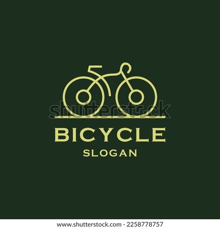 Bicycle linear, stylish logo vector illustration of a high quality and modern .