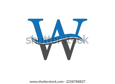 Letter W logo design template, Vector illustration