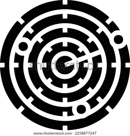 Target focus icon symbol design image, illustration of the success goal icon concept. EPS 10