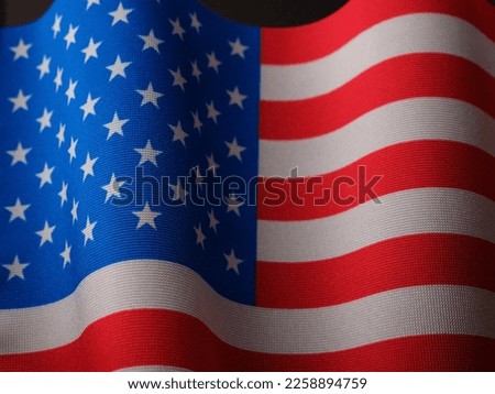 The national flag of United States