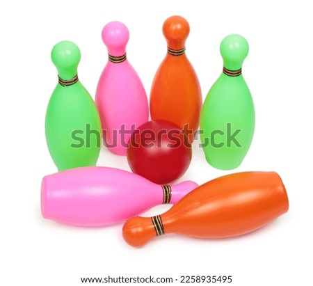 Bowling game with bowling’s Multi colour