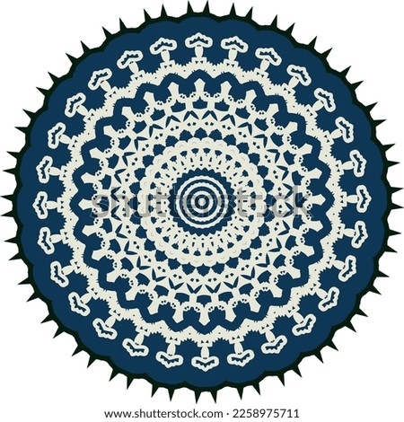Beautiful round pattern.  Vector file for designs.