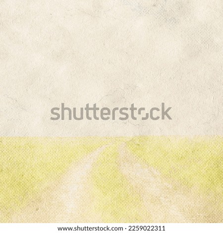 old fields, retro background on paper texture