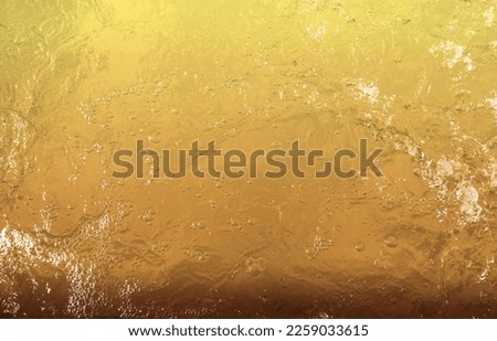 Gold water background design texture, gold flecks on yellow colorful presentation or wall backdrop, for graphic design, website, banner