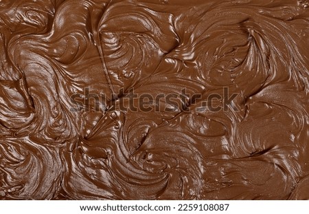 Cream chocolate spread surface, background and texture