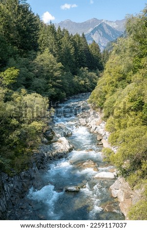Passerschlucht (Gorge of Passer creek) in the alps of Passeiertal (Passer Valley) near Meran in South Tyrol, Trentino Alto Adige, Italy Royalty-Free Stock Photo #2259117037