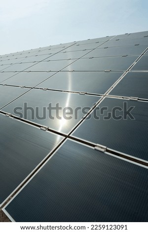 A solar cell panel, solar electric panel, photo-voltaic module, PV panel or solar panel assembly of photovoltaic solar cells mounted in a rectangular frame, using the natural energy of the sun.