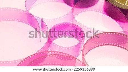 background with film strip.beautiful abstract background with film strip on colorful background with selective focus