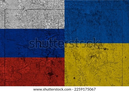 flag ukraine vs russia 365 day of russia invasion of ukraine 1 year war