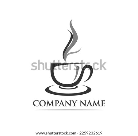 Coffee cup Logo Template vector icon Free Vector
