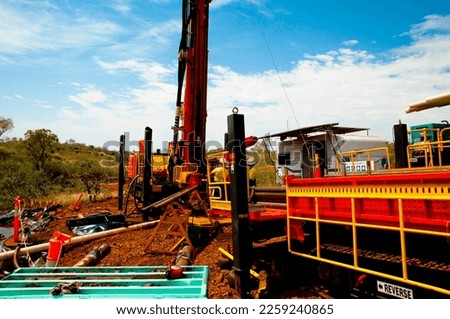 Core Drilling for Exploration - Pilbara - Australia Royalty-Free Stock Photo #2259240865