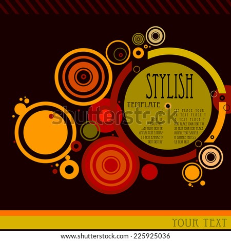 abstract stylish background with circles