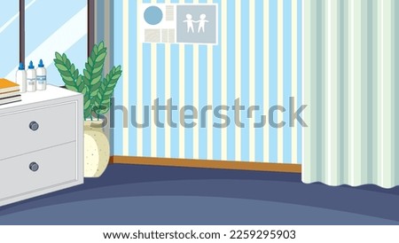 Empty room interior design illustration