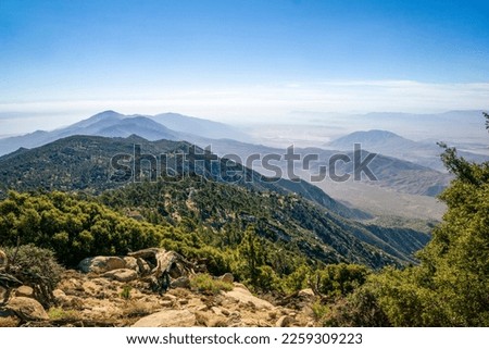 Scenic views of Santa Rosa mountains near Toro Peak Royalty-Free Stock Photo #2259309223