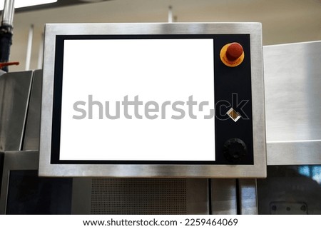 Large professional equipment monitor screen