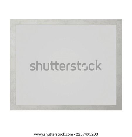 a photo frame card isolated