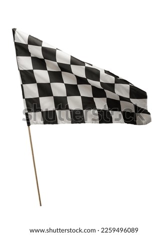 Racing competition flag. concept of successful arrival and competition Royalty-Free Stock Photo #2259496089