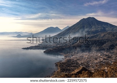 San Juan La Laguna, Lago de Atitlán, View from Indian Nose, Ros Royalty-Free Stock Photo #2259572575